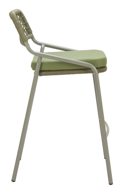 Rio Olefin Fabric Outdoor Barstool 2PC