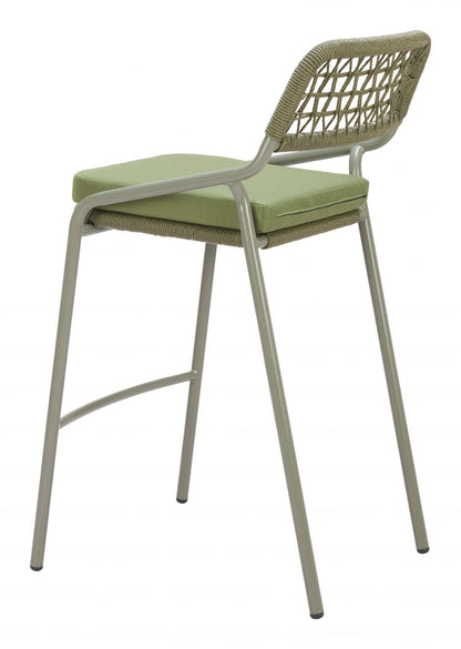 Rio Olefin Fabric Outdoor Barstool 2PC