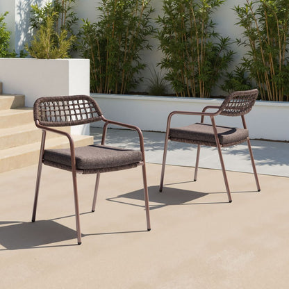 Rio Olefin Fabric Outdoor Dining Chair 2PC