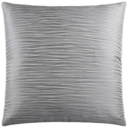 Ripple Iron Grey Throw Pillow With Insert