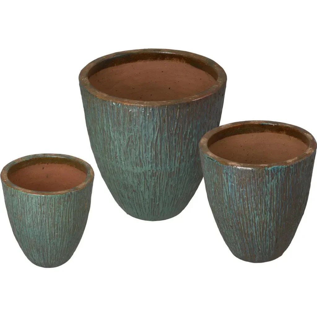 Ripple Round Ceramic Planter