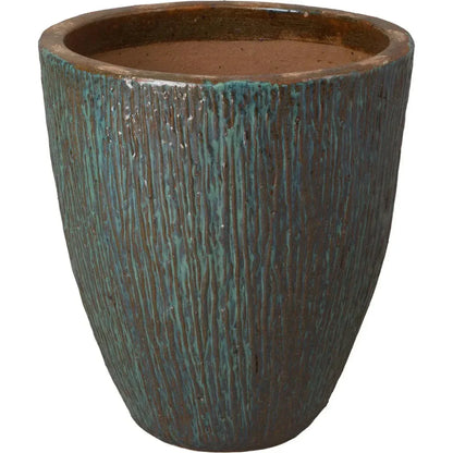 Ripple Round Ceramic Planter