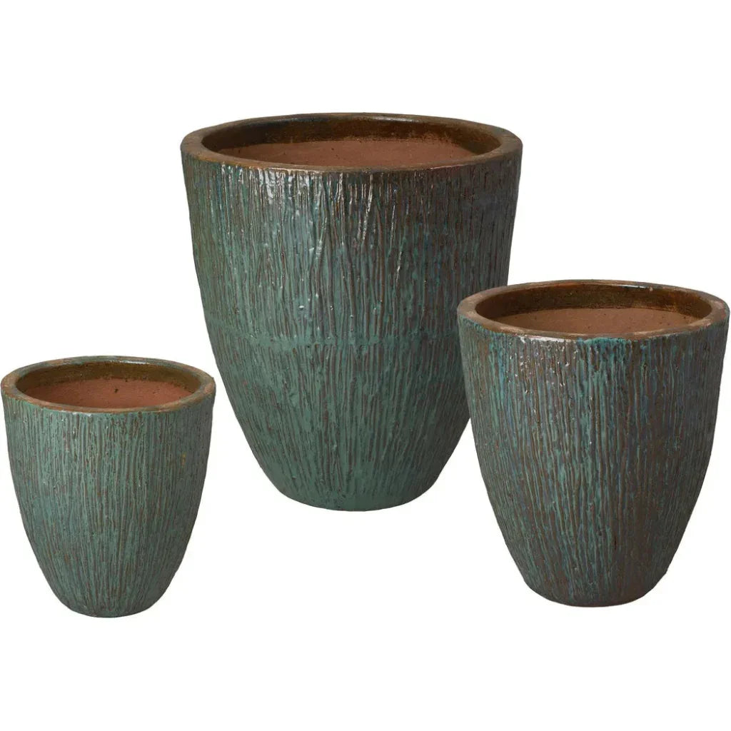 Ripple Round Ceramic Planter