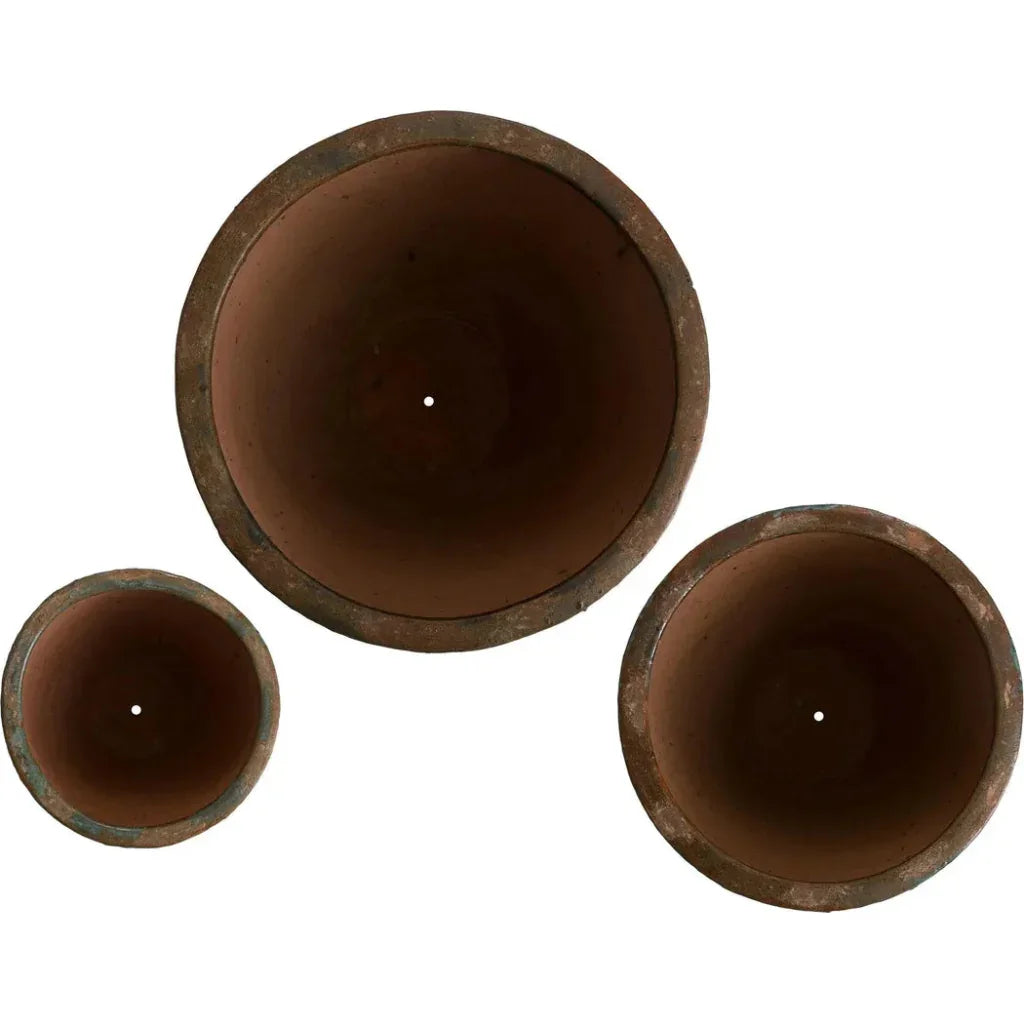 Ripple Round Ceramic Planter