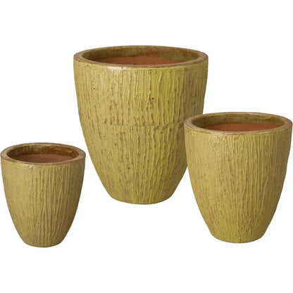 Ripple Round Ceramic Planter