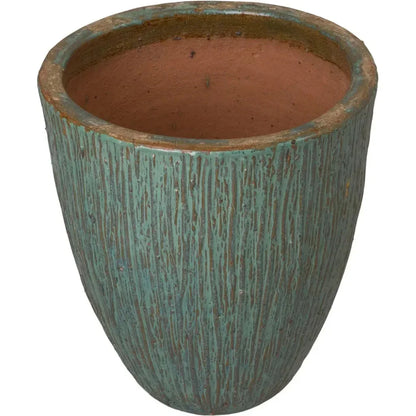Ripple Round Ceramic Planter