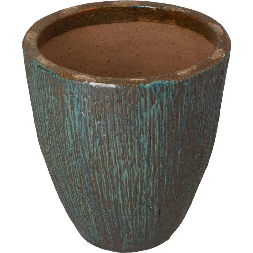 Ripple Round Ceramic Planter