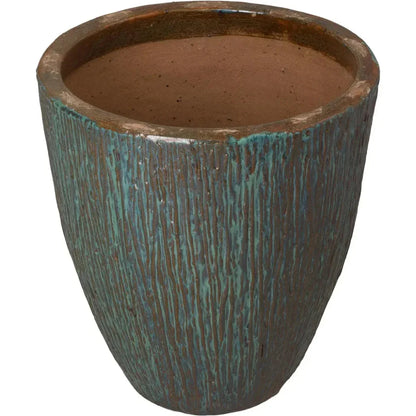 Ripple Round Ceramic Planter