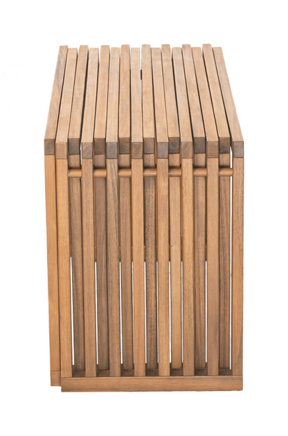Riviera Natural Wooden Extendable Outdoor Bench 2PC