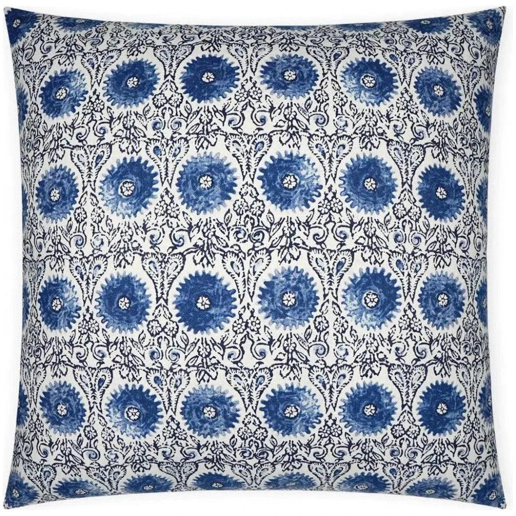Riya Sapphire Blue Navy Large Throw Pillow Insert