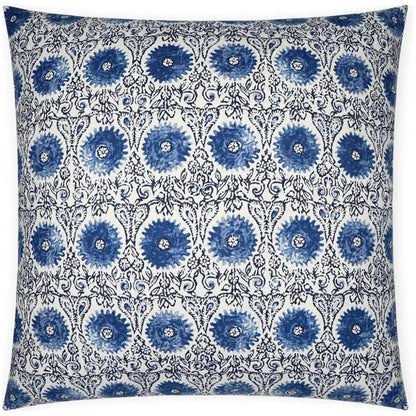 Riya Sapphire Blue Navy Large Throw Pillow Insert
