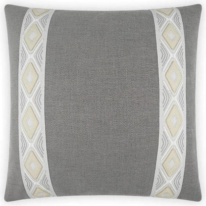 Rochelle Dove Grey Throw Pillow With Insert