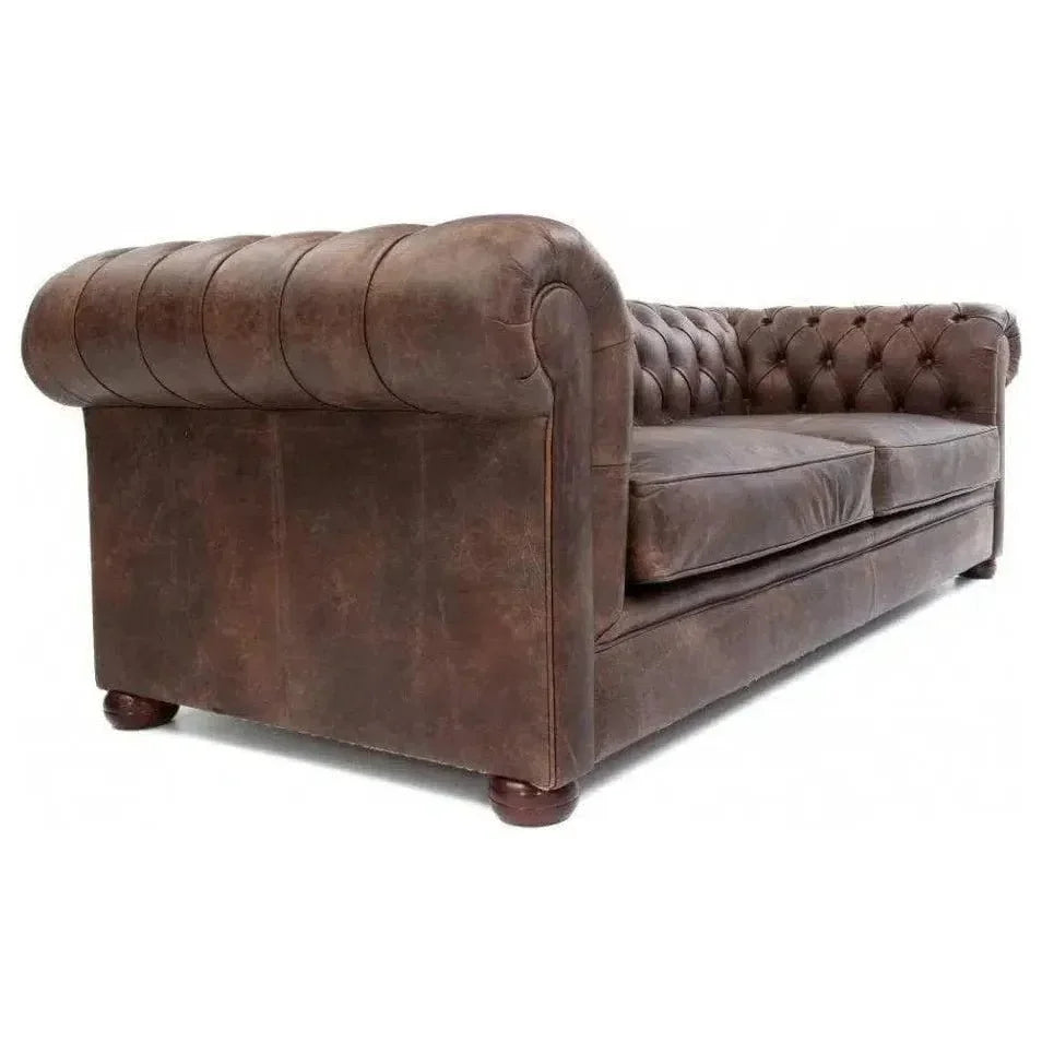 Roger Brown Chesterfield Leather Sofa Made to Order
