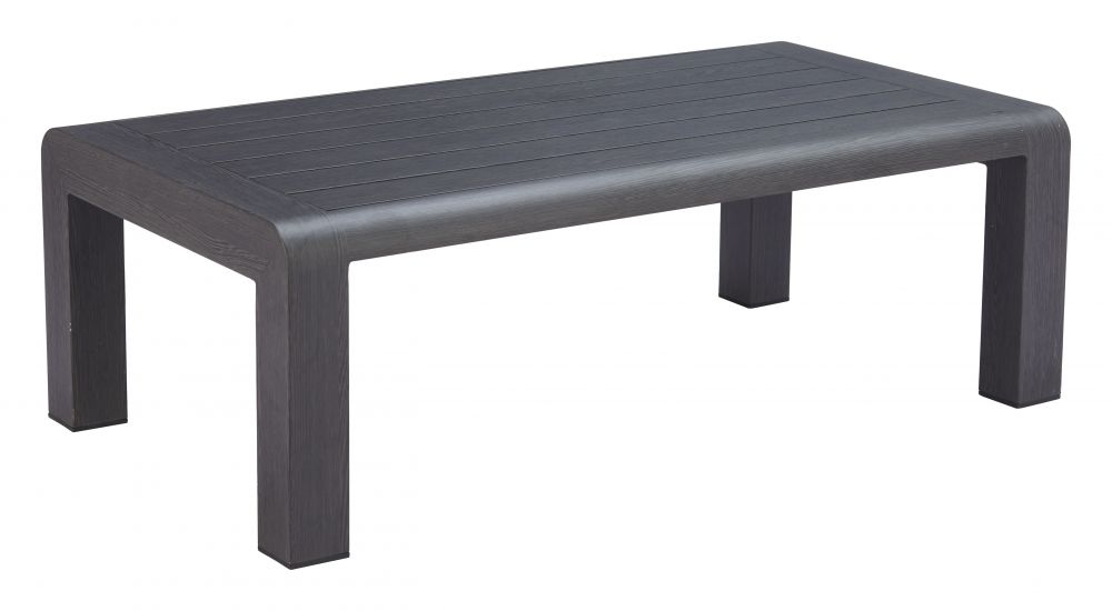 Rolig Aluminum Black Outdoor Coffee Table