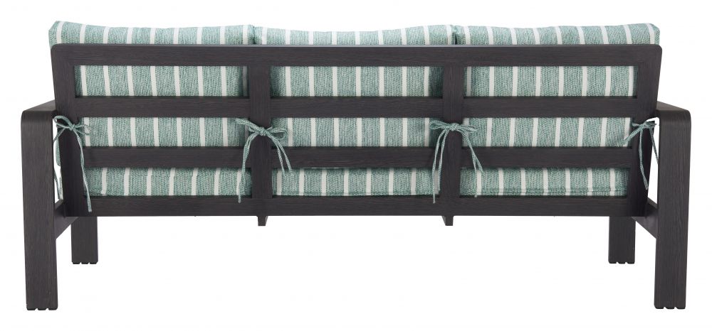 Rolig Green Olefin Fabric Outdoor Sofa