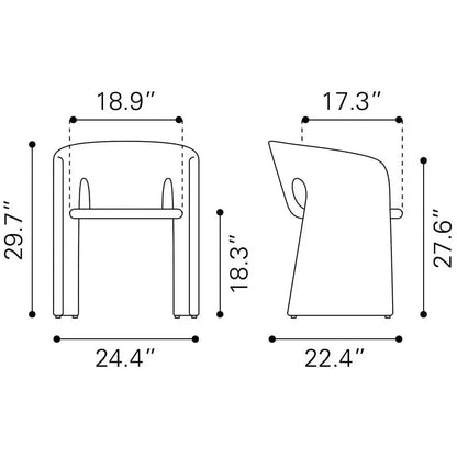 Rosyth Performance Fabric Dining Chair