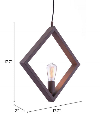 Rotorura Steel Rust Ceiling Lamp