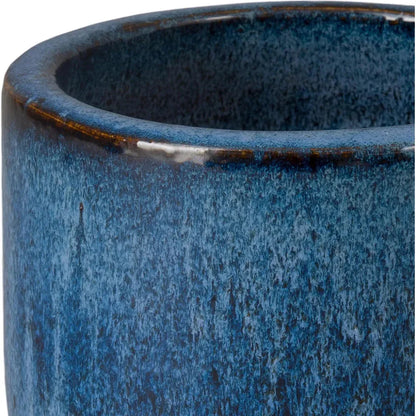 Round Amber Ceramic Planter