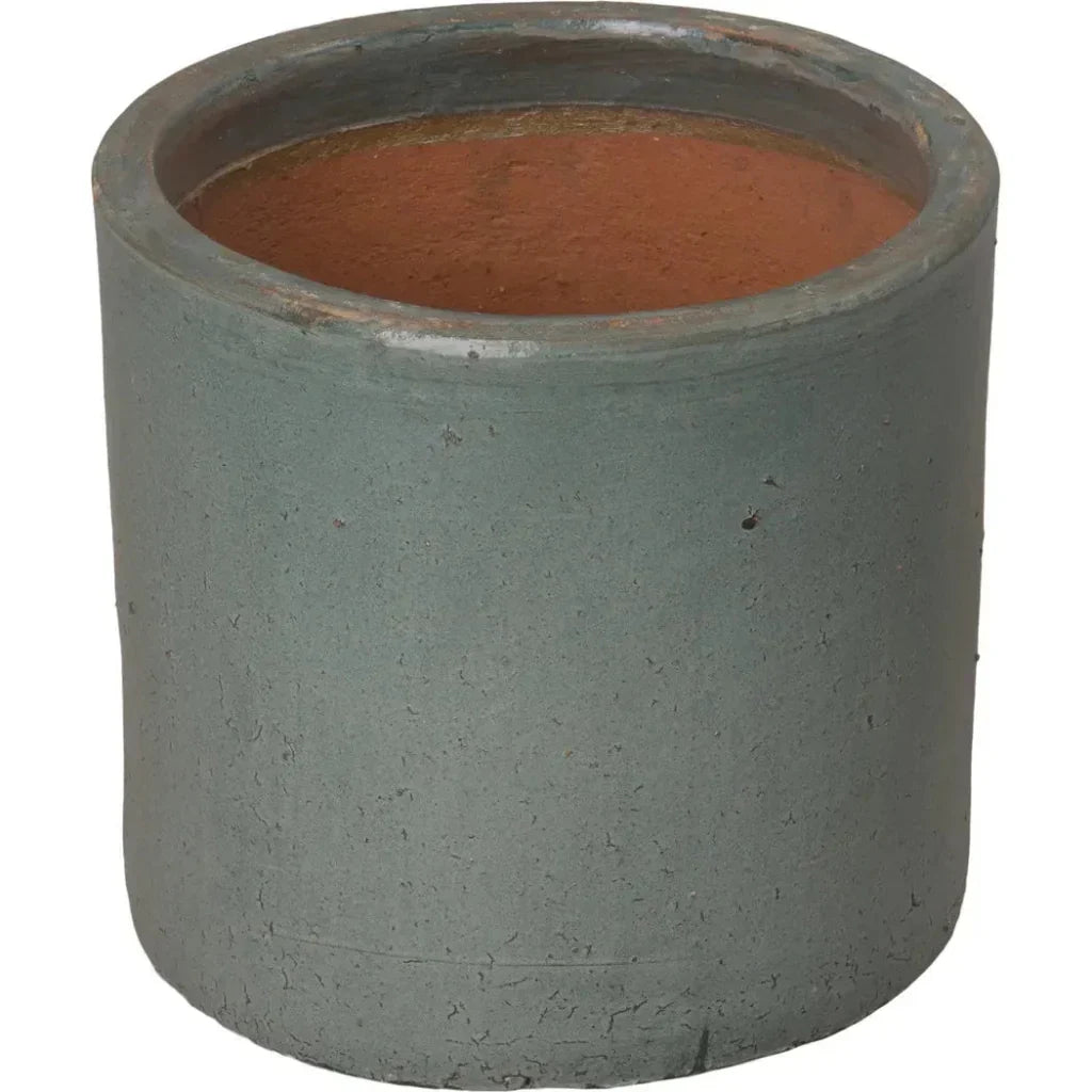 Round Cylinder Ceramic Planter