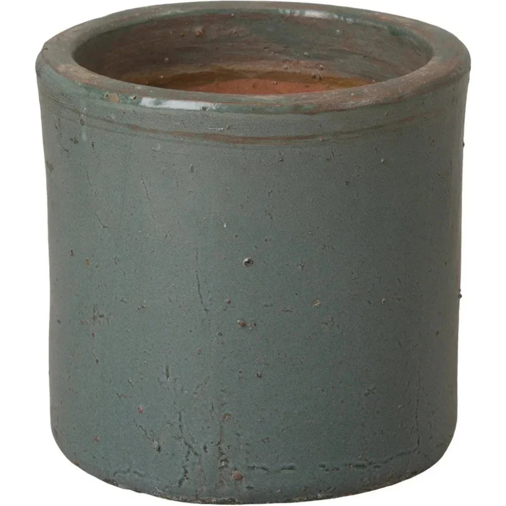 Round Cylinder Ceramic Planter