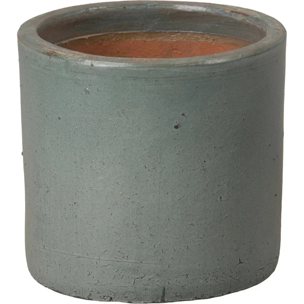 Round Cylinder Ceramic Planter