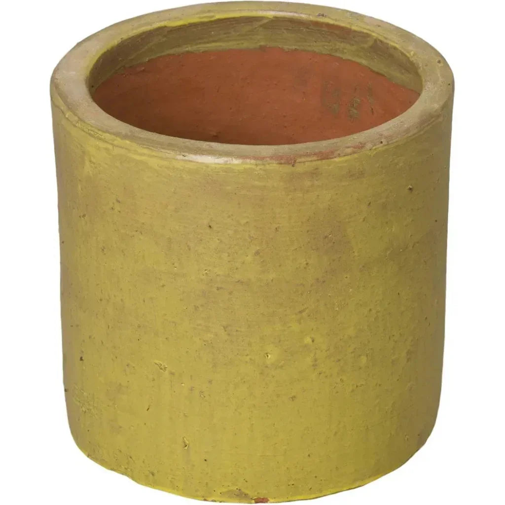 Round Cylinder Ceramic Planter
