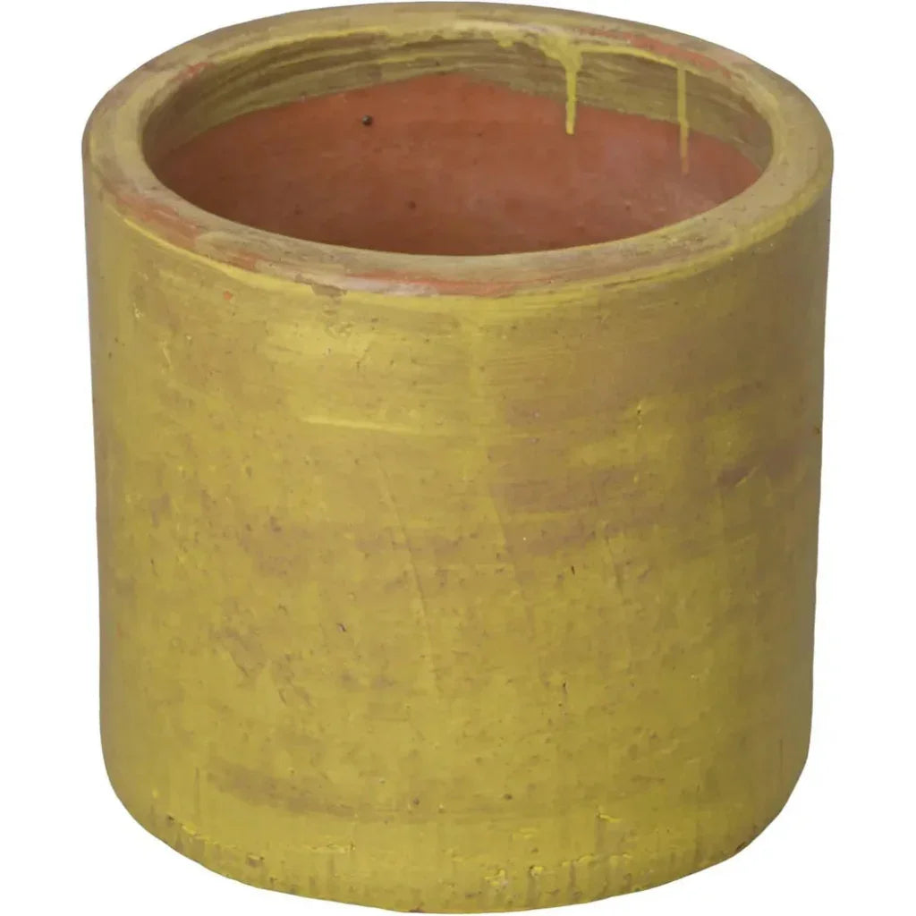 Round Cylinder Ceramic Planter