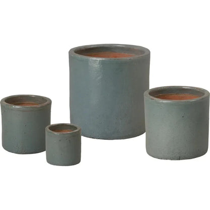 Round Cylinder Ceramic Planter