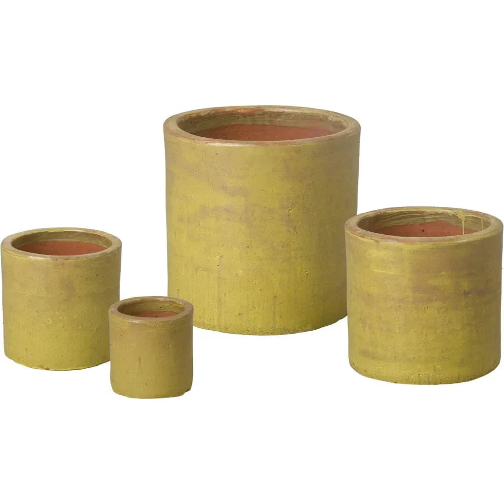 Round Cylinder Ceramic Planter