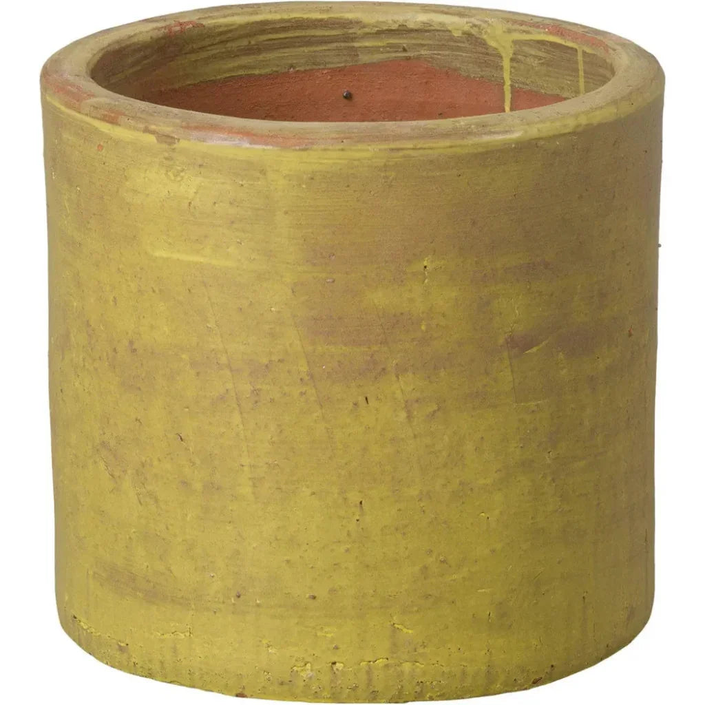 Round Cylinder Ceramic Planter