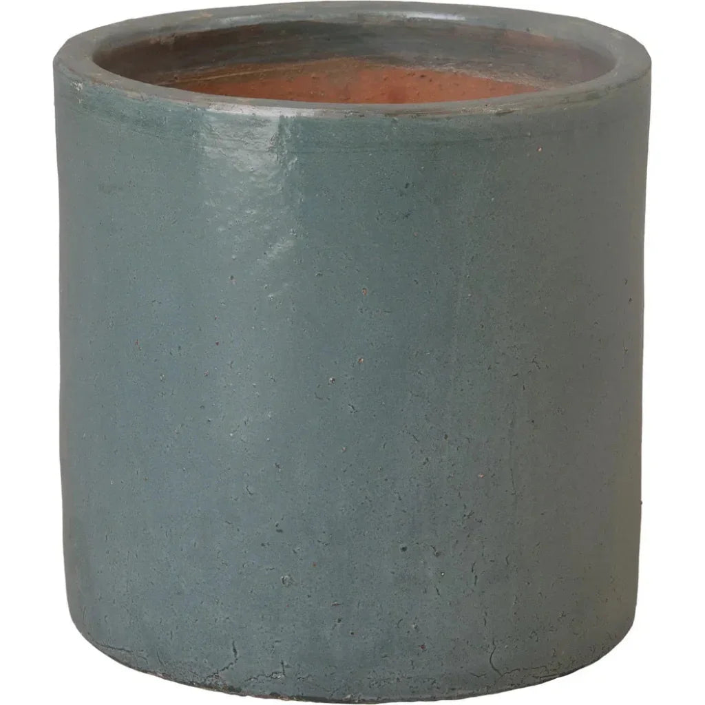Round Cylinder Ceramic Planter
