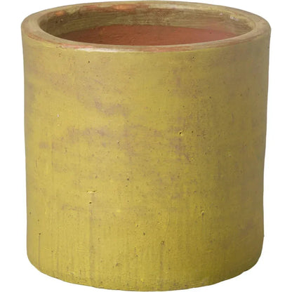 Round Cylinder Ceramic Planter