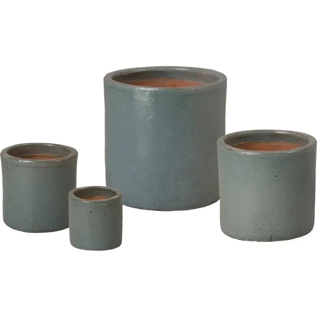Round Cylinder Ceramic Planter
