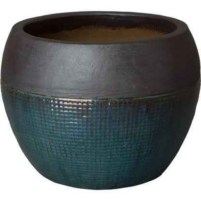 Round Net Ceramic Planter