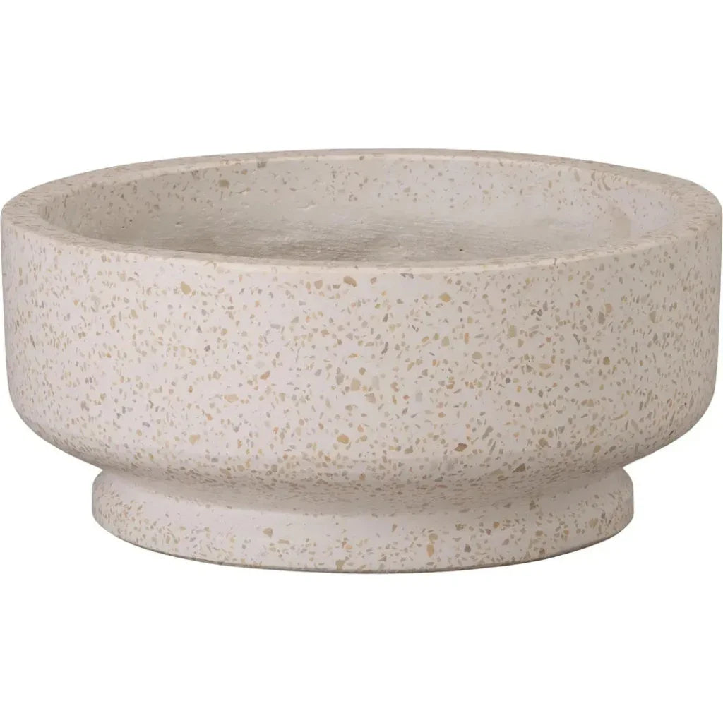 Round Yellow Terrazzo Bowl Planter