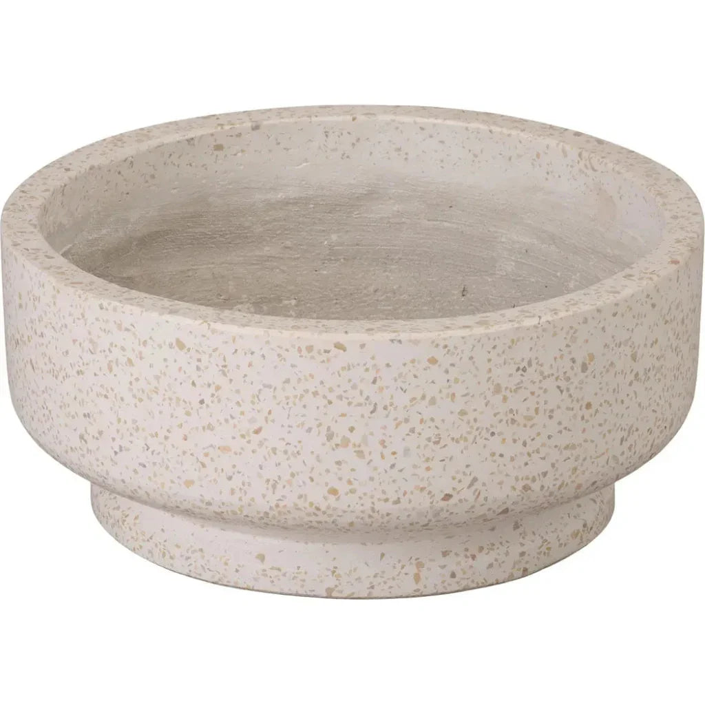 Round Yellow Terrazzo Bowl Planter