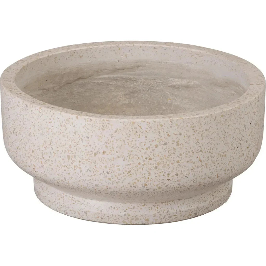 Round Yellow Terrazzo Bowl Planter