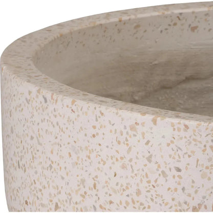 Round Yellow Terrazzo Bowl Planter