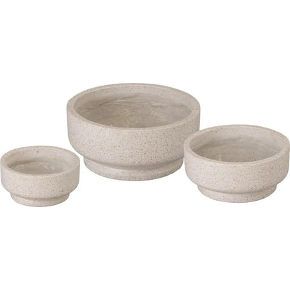 Round Yellow Terrazzo Bowl Planter