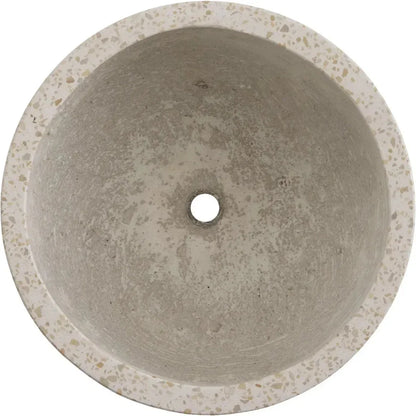 Round Yellow Terrazzo Bowl Planter