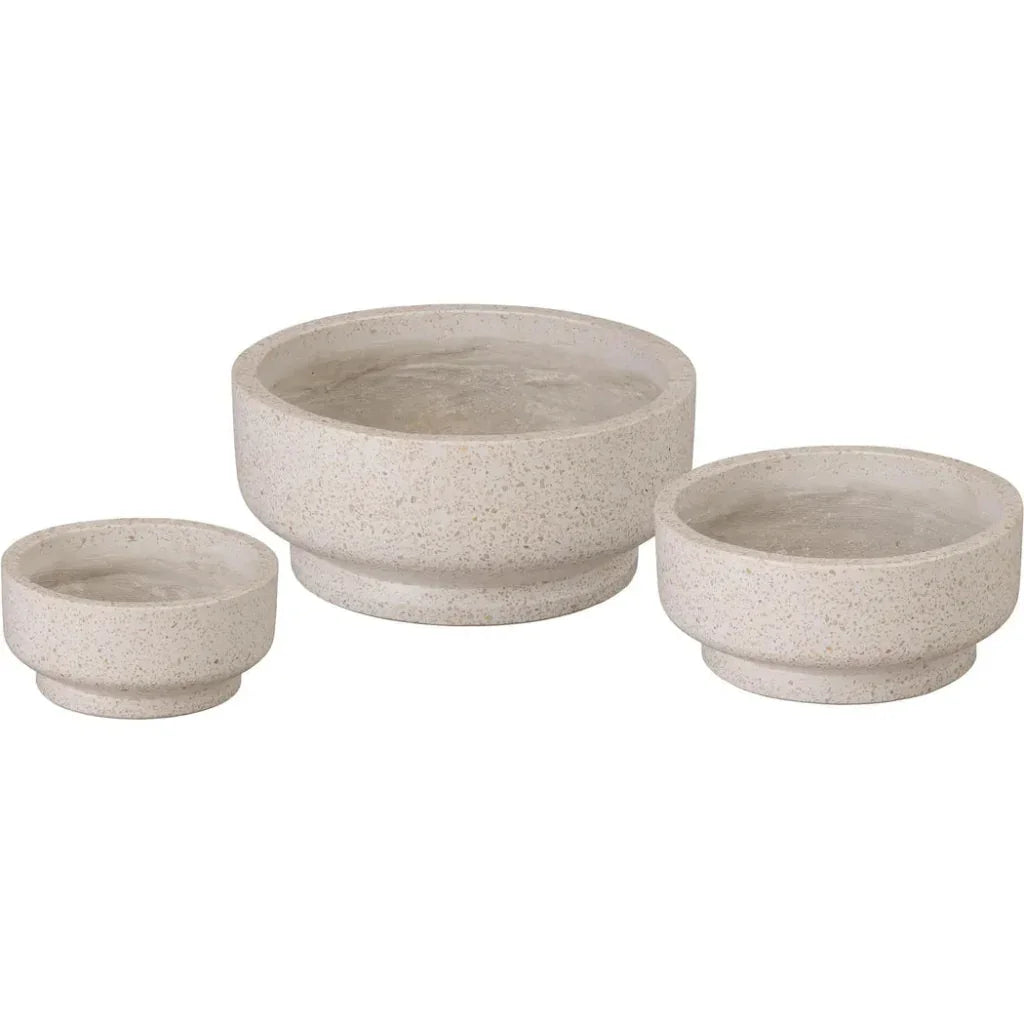 Round Yellow Terrazzo Bowl Planter