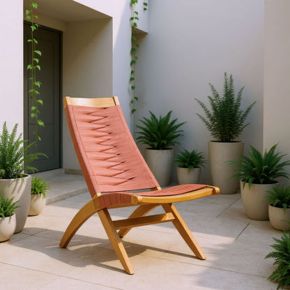 Rova Solid Wooden Frame Outdoor Lounge Chair