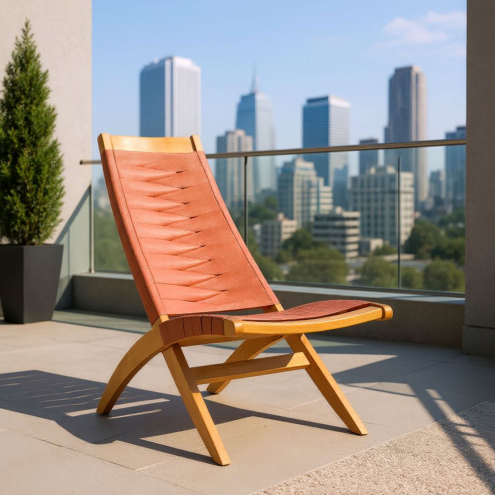 Rova Solid Wooden Frame Outdoor Lounge Chair