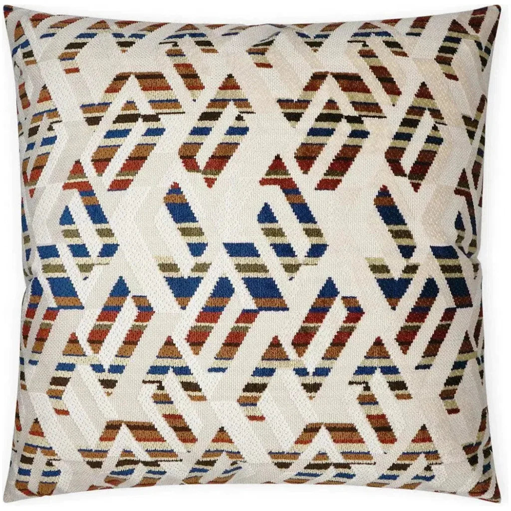 Rubicon Sierra Blue Red Brown Large Throw Pillow Insert