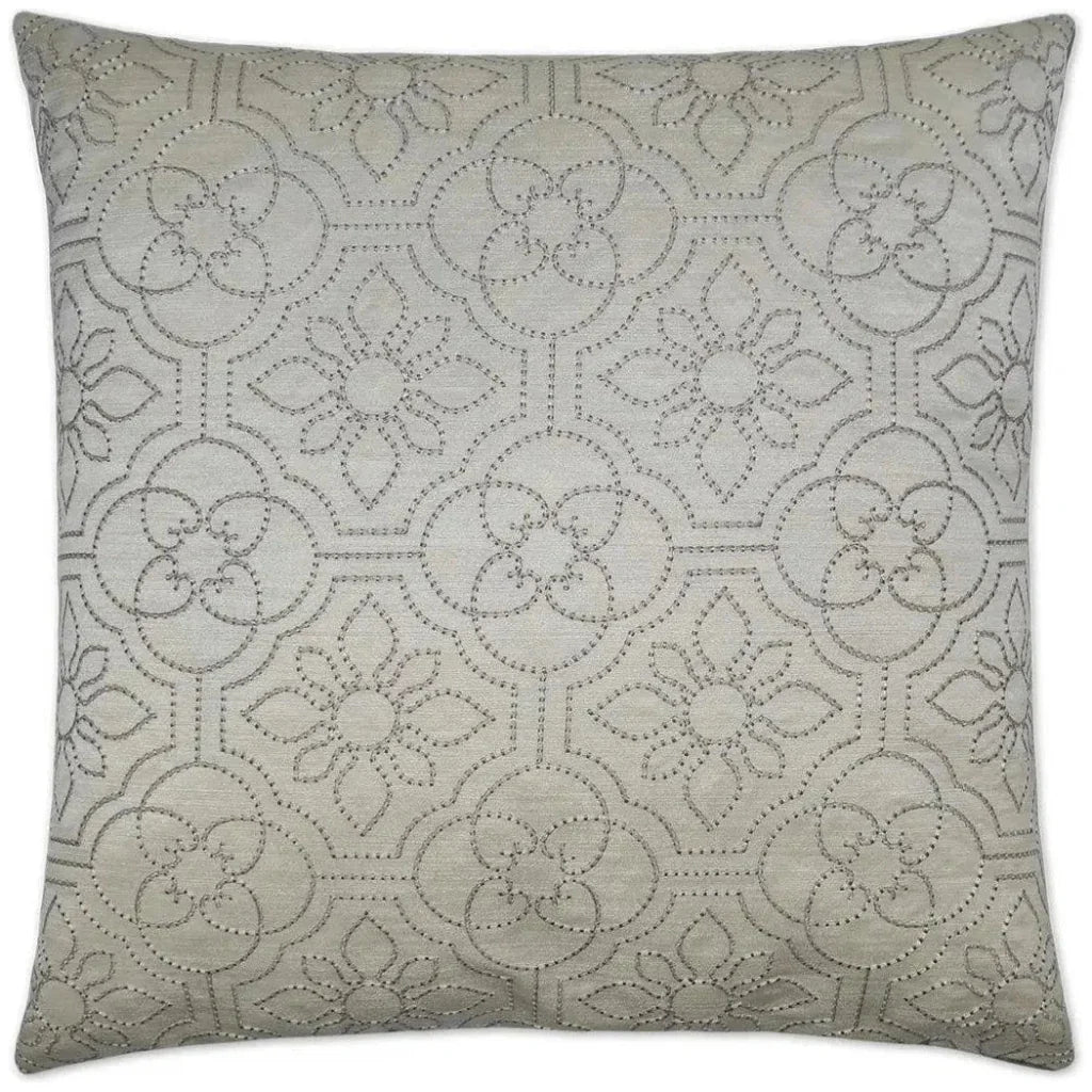 Ruched Up Ivory Throw Pillow With Insert