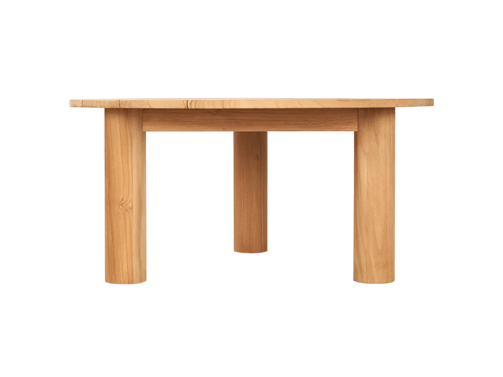 Rudolph Teak Patio Round Coffee Table