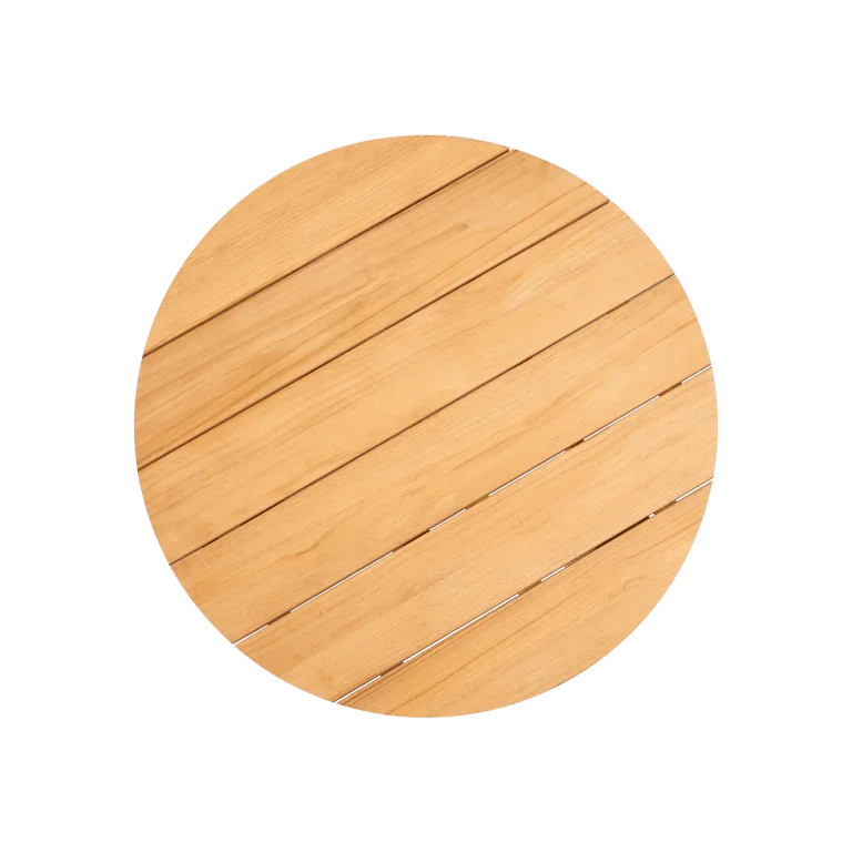 Rudolph Teak Patio Round Coffee Table