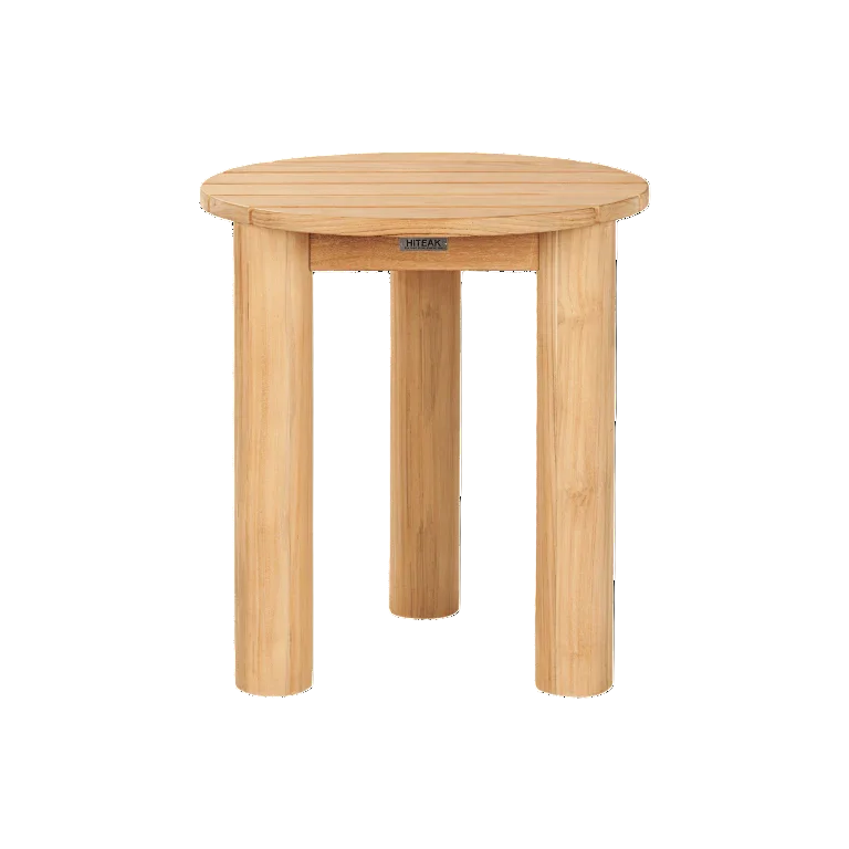 Rudolph Teak Patio Round Side Table