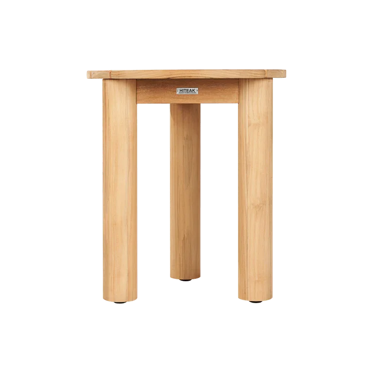 Rudolph Teak Patio Round Side Table