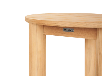 Rudolph Teak Patio Round Side Table